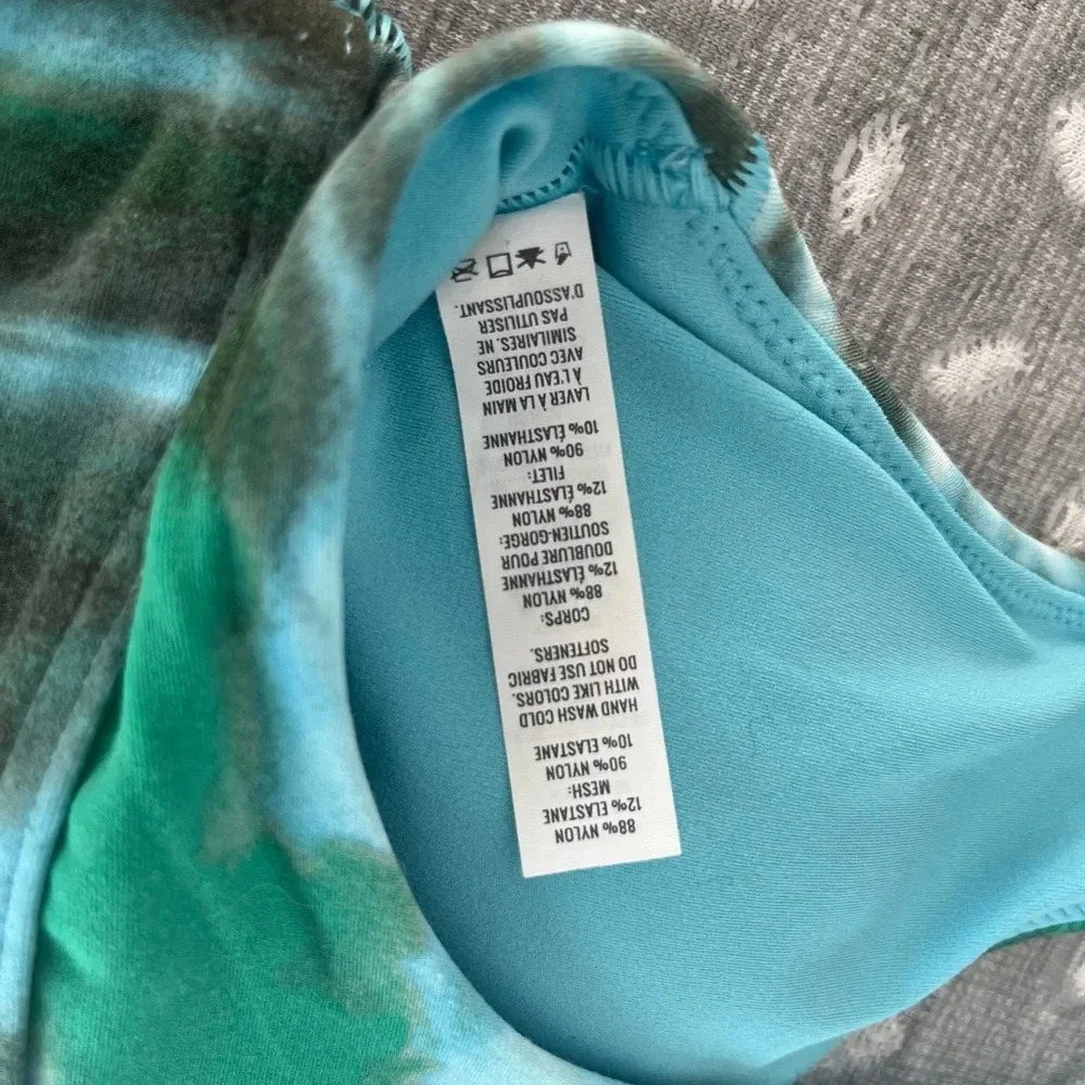 AE aerie OFFLINE Real Me Tie Dye Keyhole Sports Bra Size XS - Picture 12 of 13